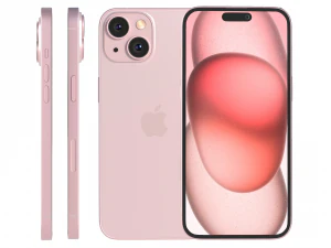 Apple iPhone 15 pink 3D Model