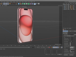 Apple iPhone 15 pink 3D Model