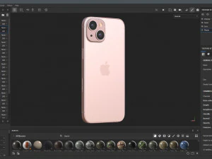 Apple iPhone 15 pink 3D Model