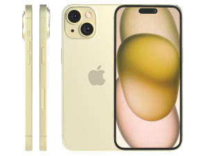 Apple iPhone 15 yellow 3D Model