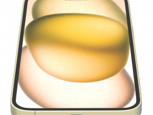 Apple iPhone 15 yellow Modèle 3D