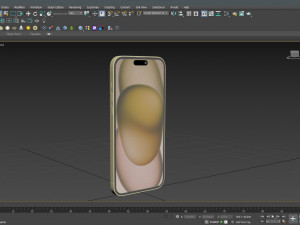 Apple iPhone 15 yellow Modèle 3D