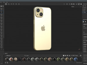 Apple iPhone 15 yellow Modèle 3D