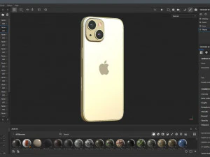 Apple iPhone 15 yellow 3D Model