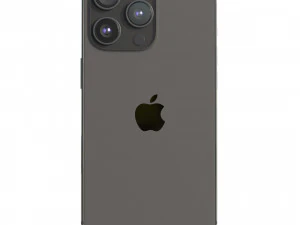 Apple iPhone 15 Pro Black Titanium 3D Model