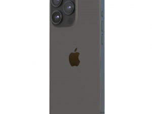 Apple iPhone 15 Pro Black Titanium Modello 3D