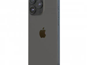Apple iPhone 15 Pro Black Titanium 3D Model
