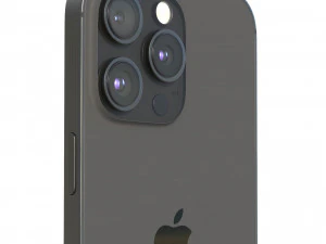 Apple iPhone 15 Pro Black Titanium 3D Model