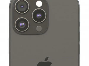 Apple iPhone 15 Pro Black Titanium 3D Model