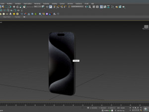 Apple iPhone 15 Pro Black Titanium Modello 3D