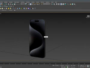 Apple iPhone 15 Pro Black Titanium 3D Model
