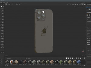 Apple iPhone 15 Pro Black Titanium Modello 3D