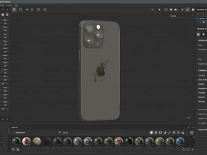 Apple iPhone 15 Pro Black Titanium 3D Model