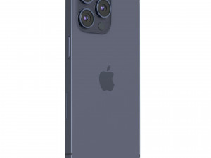 Apple iPhone 15 Pro Blue Titanium Modello 3D
