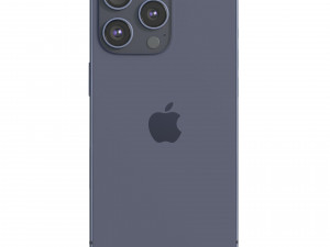 Apple iPhone 15 Pro Blue Titanium Modello 3D