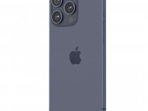 Apple iPhone 15 Pro Blue Titanium Modello 3D