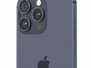 Apple iPhone 15 Pro Blue Titanium Modello 3D