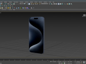 Apple iPhone 15 Pro Blue Titanium Modello 3D