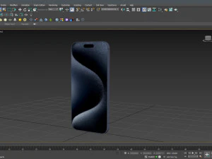 Apple iPhone 15 Pro Blue Titanium 3D Model