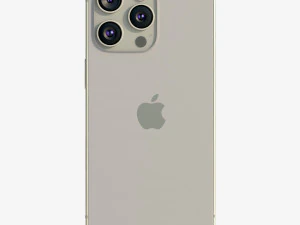 Apple iPhone 15 Pro Natural Titanium 3D Model