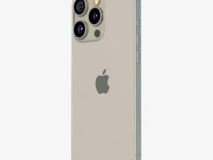 Apple iPhone 15 Pro Natural Titanium 3D Model