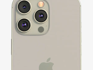 Apple iPhone 15 Pro Natural Titanium 3D Model