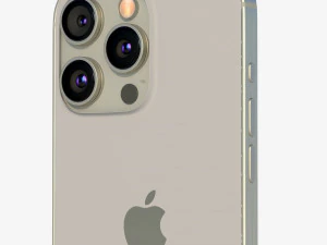 Apple iPhone 15 Pro Natural Titanium 3D Model