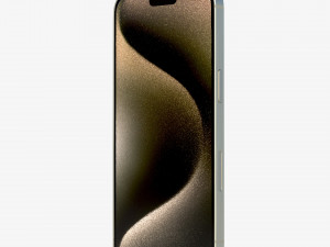 Apple iPhone 15 Pro Natural Titanium Modelo 3D