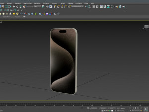 Apple iPhone 15 Pro Natural Titanium Modelo 3D