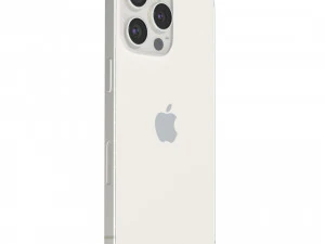 Apple iPhone 15 Pro White Titanium 3D Model
