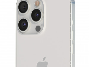 Apple iPhone 15 Pro White Titanium Modelo 3D