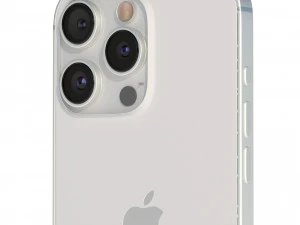 Apple iPhone 15 Pro White Titanium 3D Model