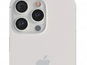Apple iPhone 15 Pro White Titanium 3D Model