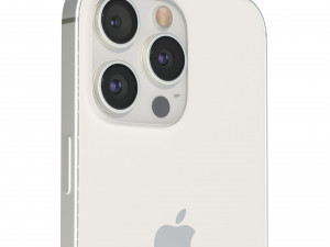 Apple iPhone 15 Pro White Titanium Modelo 3D