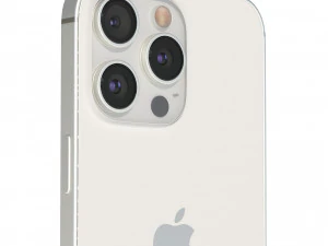 Apple iPhone 15 Pro White Titanium 3D Model