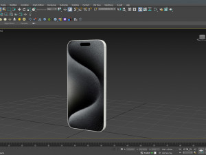 Apple iPhone 15 Pro White Titanium Modelo 3D