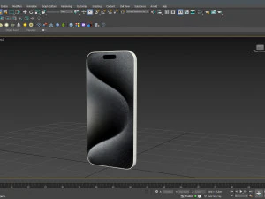 Apple iPhone 15 Pro White Titanium 3D Model
