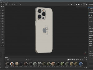 Apple iPhone 15 Pro White Titanium Modelo 3D