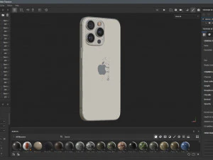 Apple iPhone 15 Pro White Titanium 3D Model