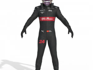 F1 Alfa Romeo Suit 2023 3D Model