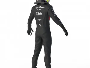 F1 Alfa Romeo Suit 2023 3D Model