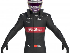 F1 Alfa Romeo Suit 2023 Model 3D