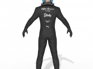 F1 Alfa Romeo Suit 2023 Model 3D