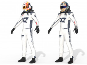 F1 Alpha Tauri Suit 2023 3D 模型