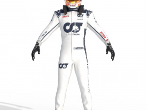 F1 Alpha Tauri Suit 2023 3D Модель