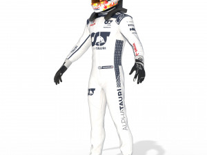 F1 Alpha Tauri Suit 2023 3D Модель