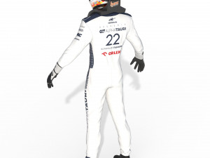 F1 Alpha Tauri Suit 2023 3D Модель