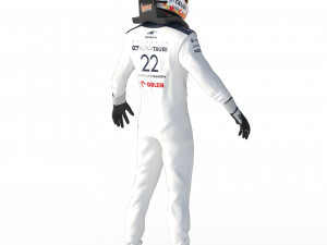 F1 Alpha Tauri Suit 2023 3D Модель