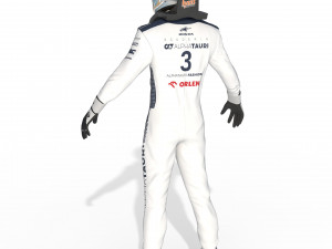 F1 Alpha Tauri Suit 2023 3D Модель