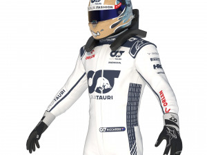F1 Alpha Tauri Suit 2023 3D Модель
